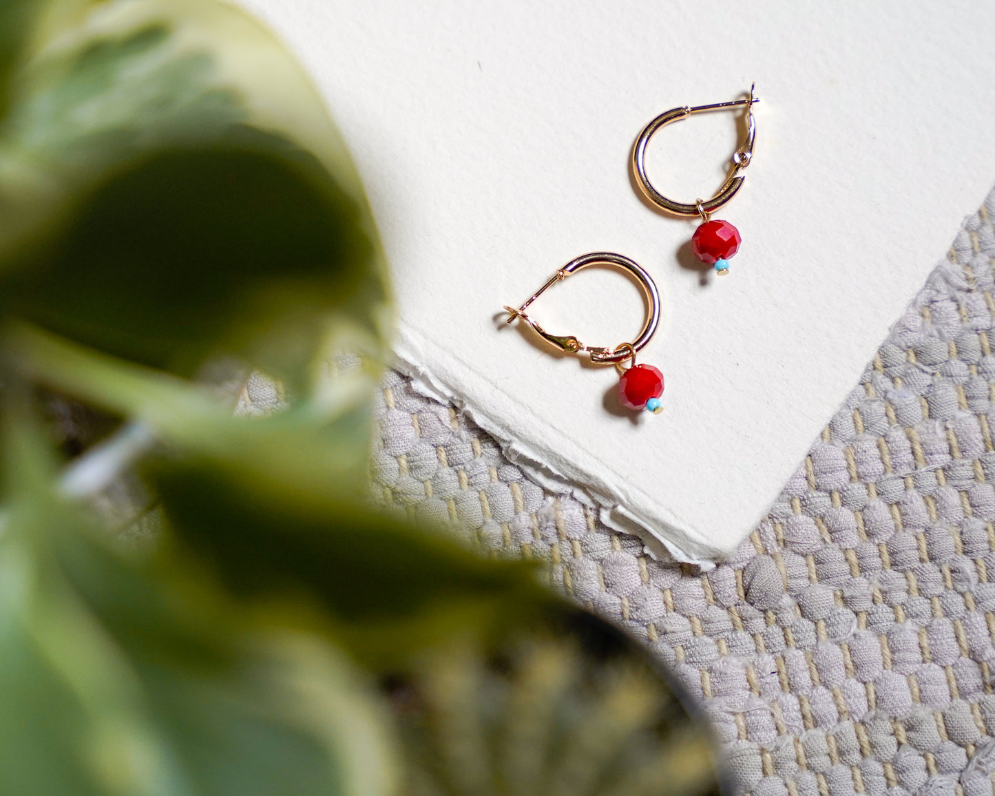 Carmen Charm Hoop Earrings
