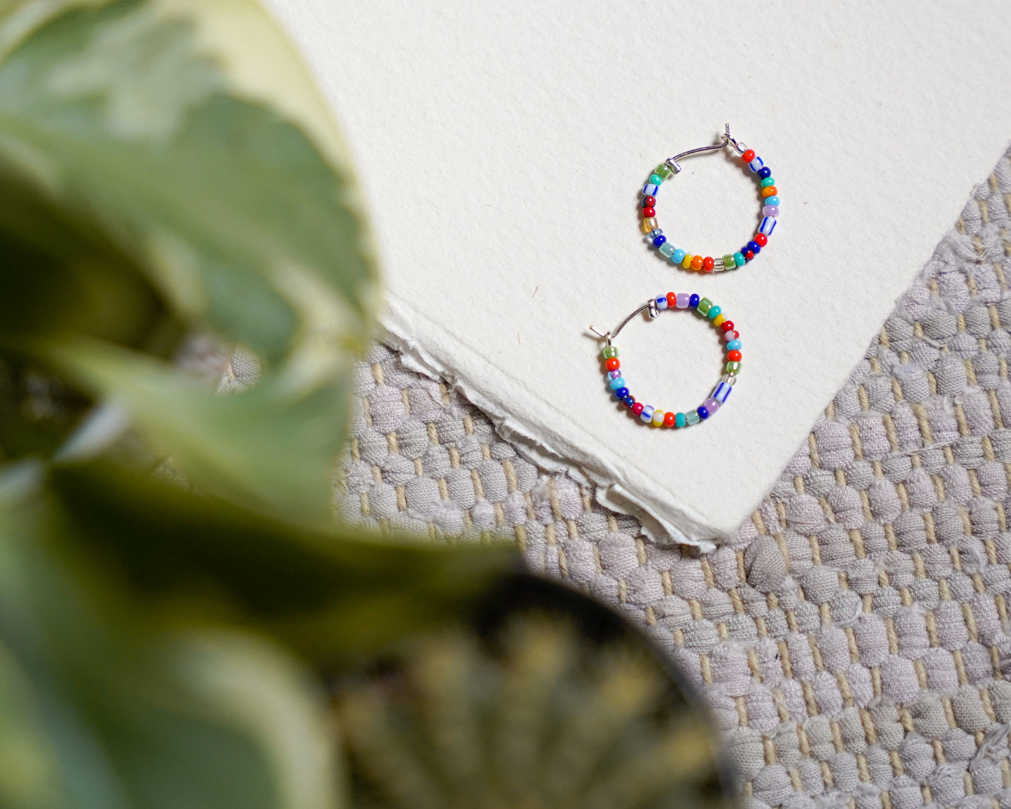 Lula Beaded Hoops