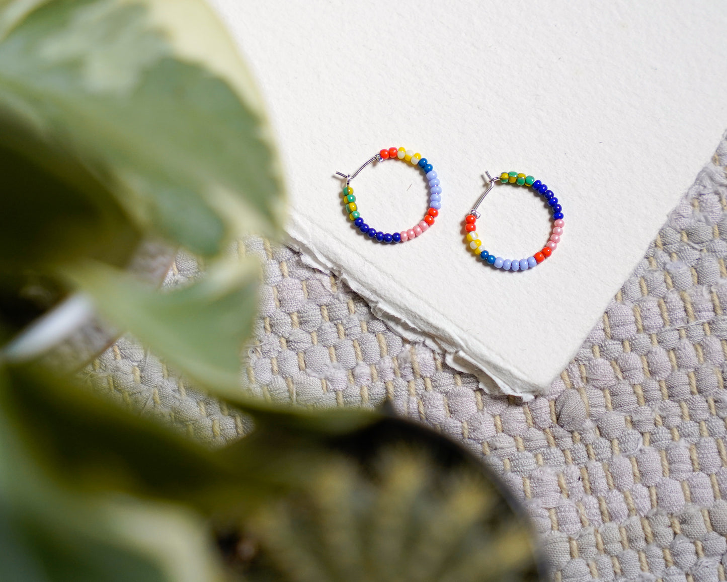 Frida Beaded Hoops