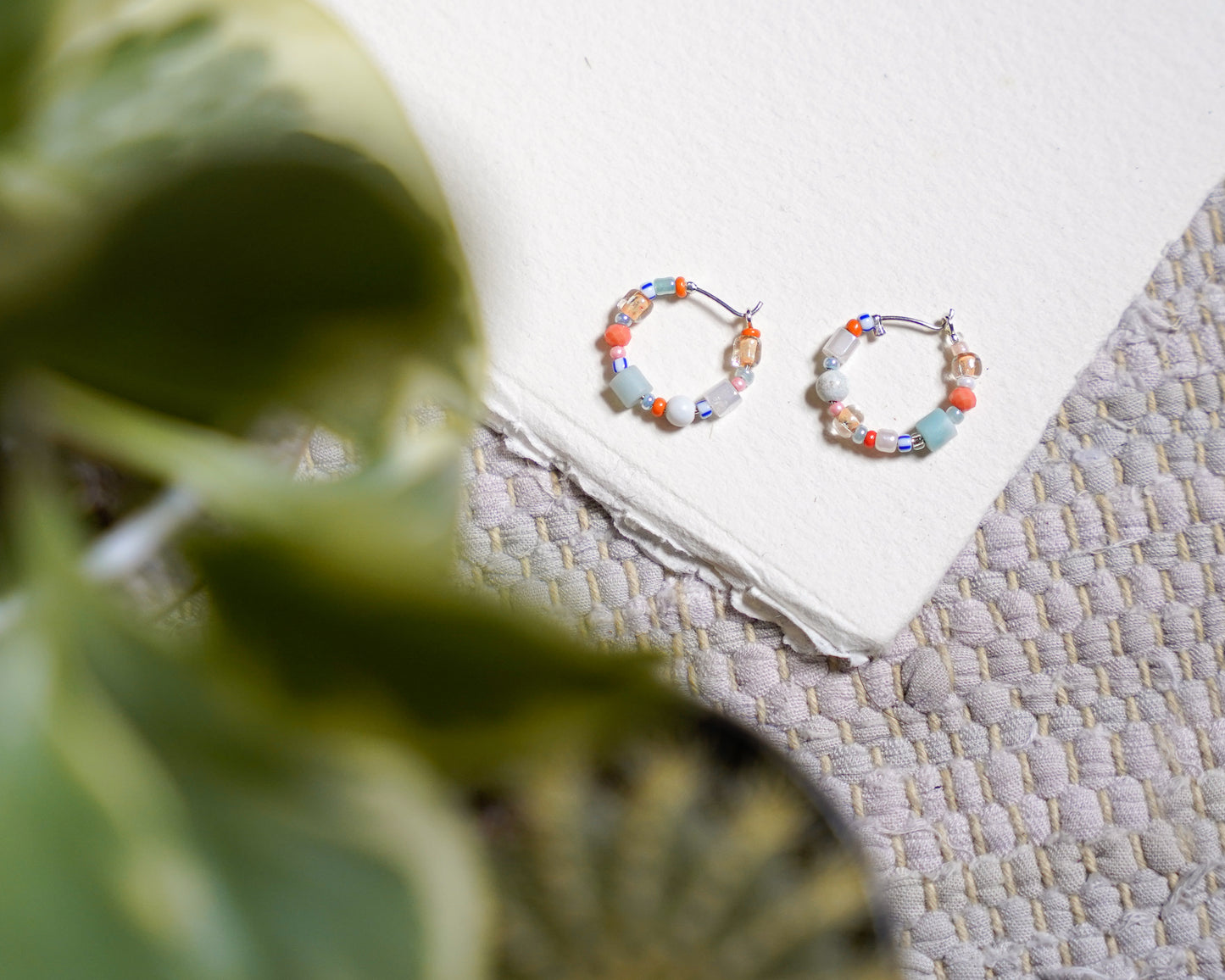 Lana Beaded Hoops