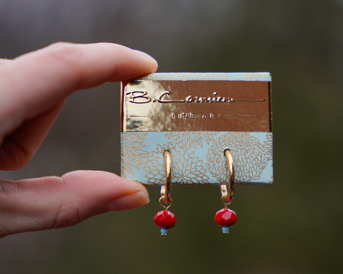 Carmen Charm Hoop Earrings