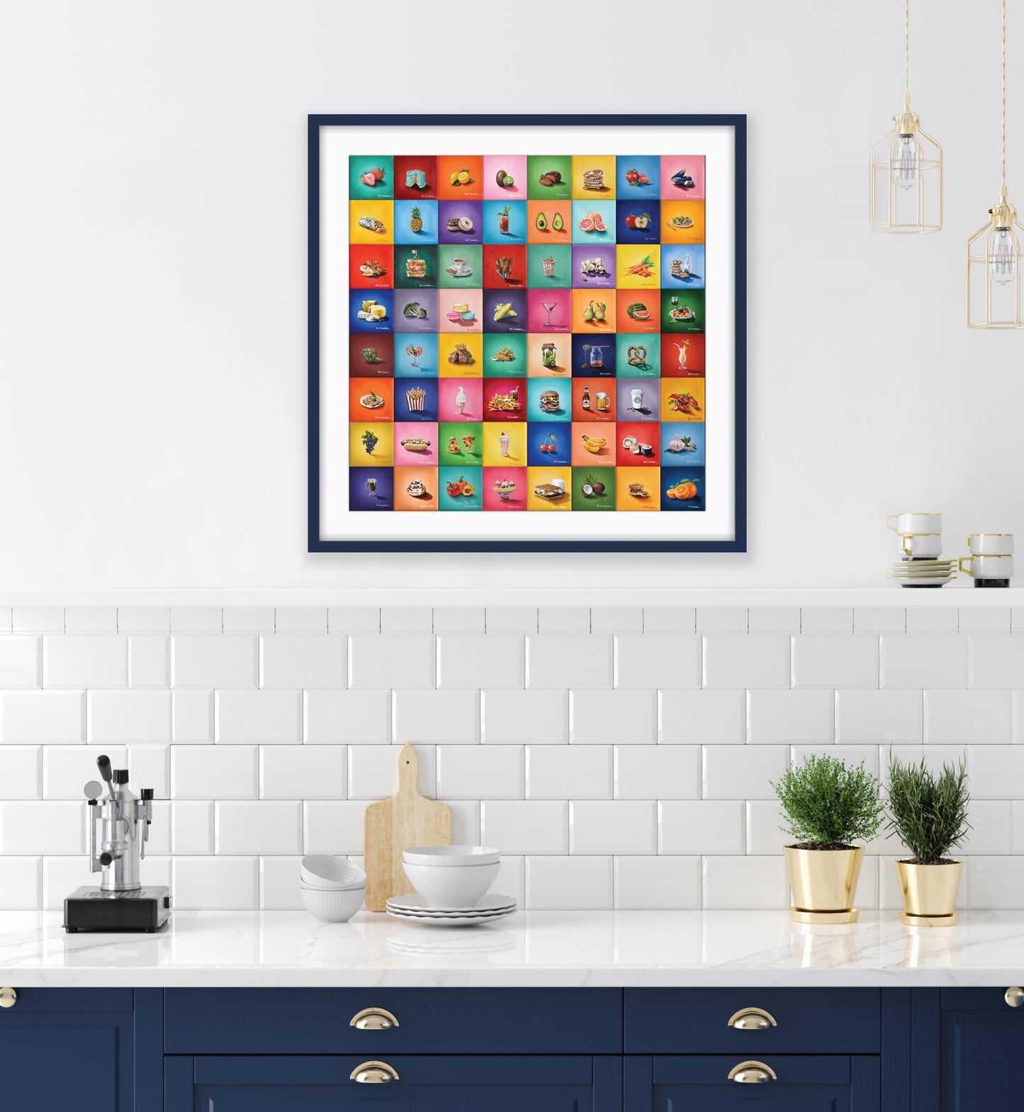 Scattered Food Mosaic