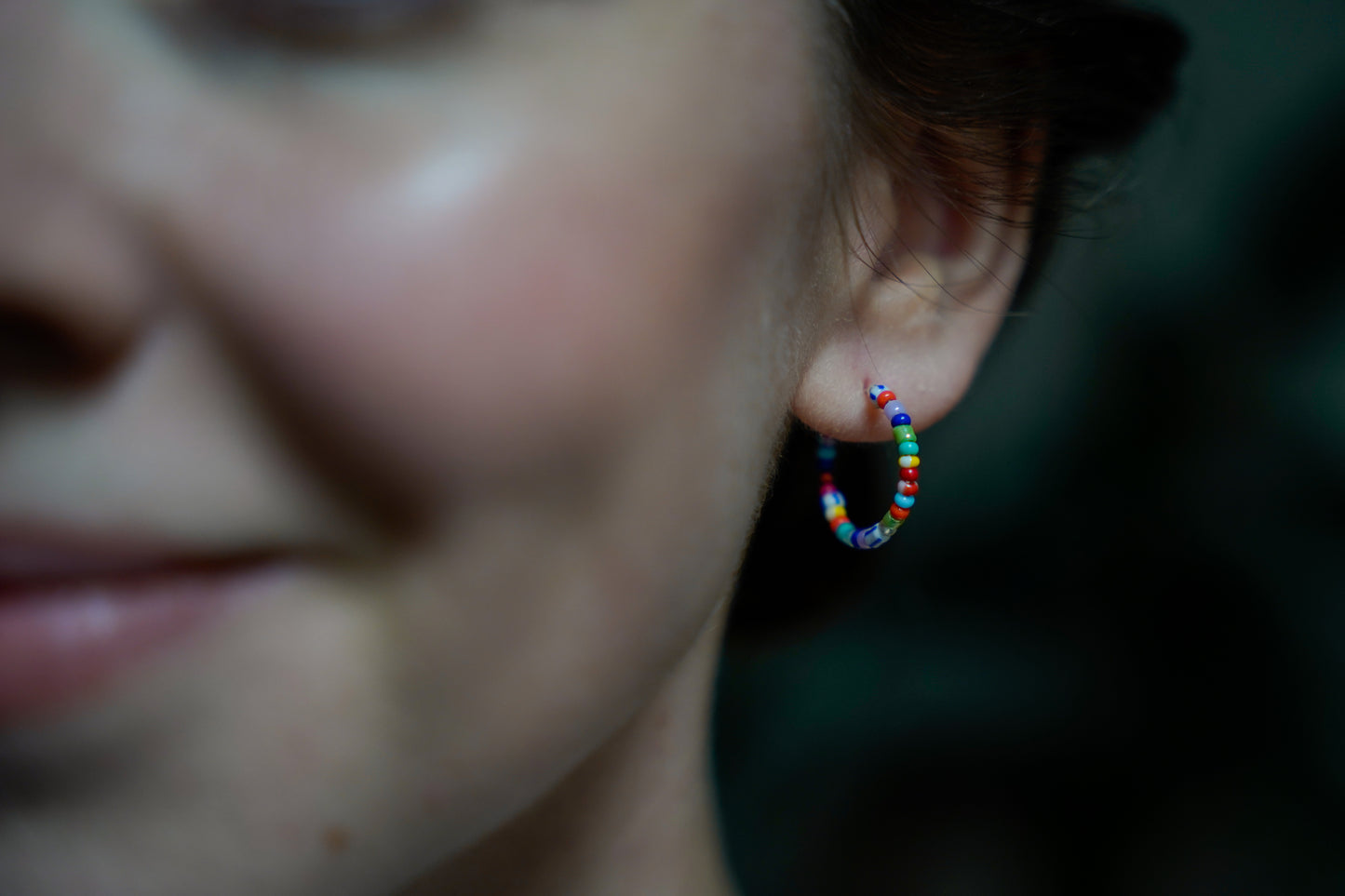 Lula Beaded Hoops