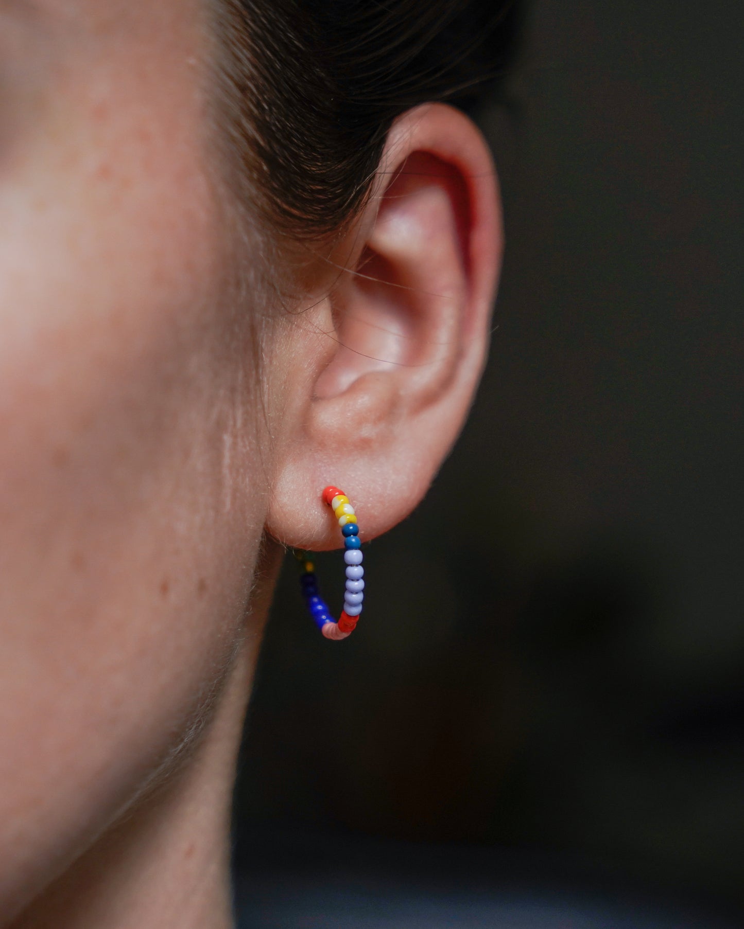Frida Beaded Hoops