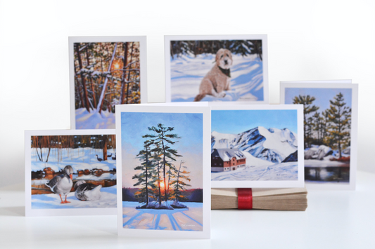 6-Card Winter Landscape Package