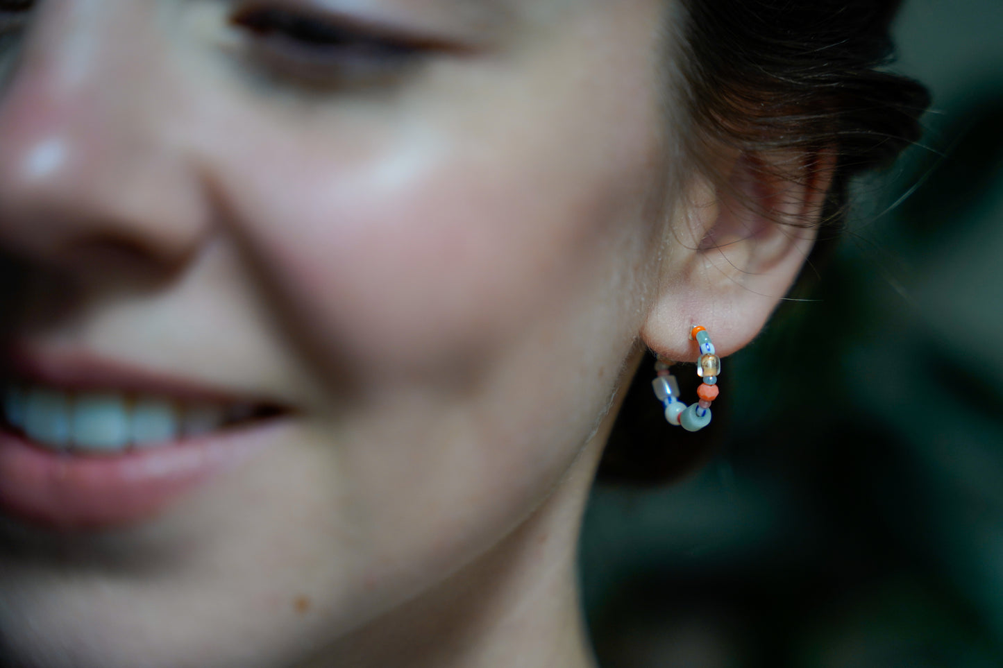 Lana Beaded Hoops